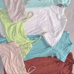 Assortment of used tshirts and tank tops